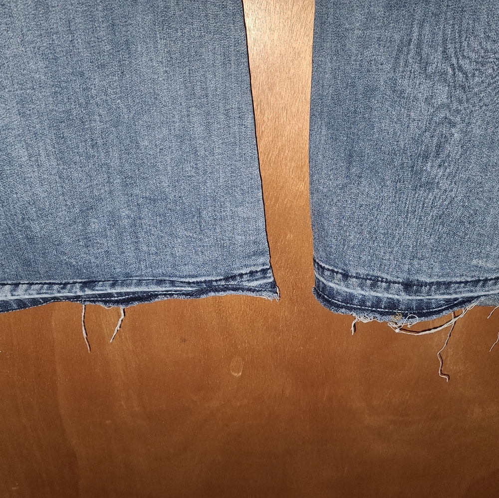 Maurices Blue Distressed Boot Cut Jeans - Picture 3 of 4
